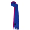 The Extreme Collection Women's Blue / Pink Mohair Bicolor Scarf Paxton Blue In Multi