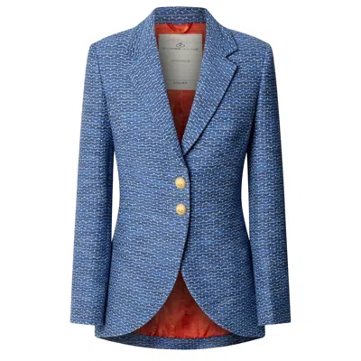 The Extreme Collection Women's Coffety Royal Blue Tailored Blazer - Limited Edition