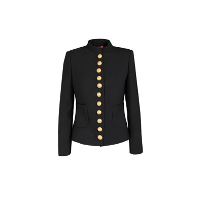 The Extreme Collection Women's Gabrielle Pockets Black Blazer