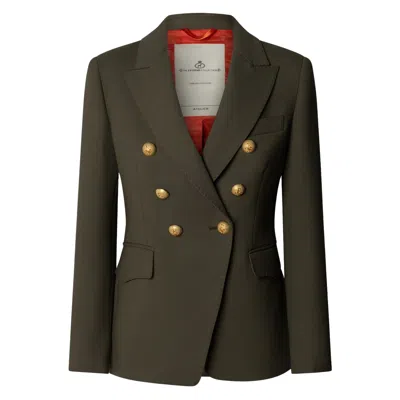 The Extreme Collection Women's Green Double-breasted Blazer  Garcia Vintage 02