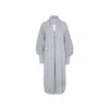 The Extreme Collection Women's Grey Alpaca And Merino Wool Oversized Chunky Knit Long Cardigan Nadine In Grey