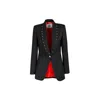 The Extreme Collection Women's Guido Black Studs Blazer In Black