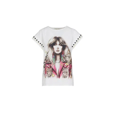The Extreme Collection Women's Limited Edition Short Sleeve White Organic Cotton Sauvage T-shirt
