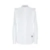 The Extreme Collection Women's Limited Edition White Shirt Mao Collar Lulu In White