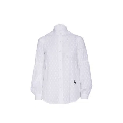 The Extreme Collection Women's Mafalda Embroidered Batista Shirt White