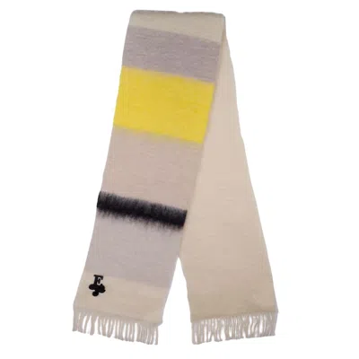 The Extreme Collection Women's Mohair Scarf Brooks With Yellow In Multi
