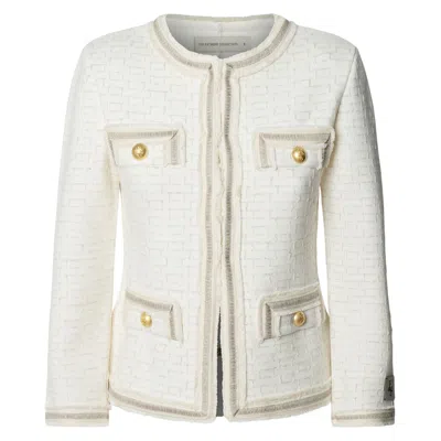 The Extreme Collection Women's Neutrals Cameron Cropped Structured Jacket - Limited Edition
