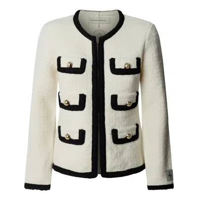 The Extreme Collection Women's Neutrals Ecru Two-tone Jacket Preston In Beige