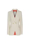 The Extreme Collection Women's Neutrals Giotto Ivory Blazer In White