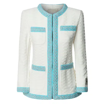The Extreme Collection Women's Neutrals / White Archer Structured Knit Jacket - Limited Edition