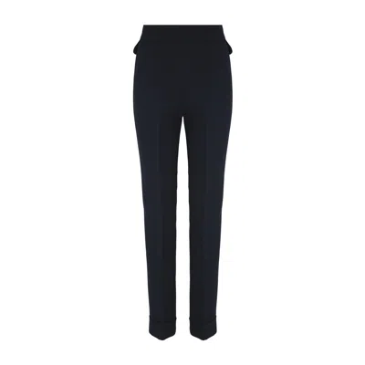 The Extreme Collection Women's Olivia Black Straight Premium Crepe Pants