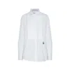 The Extreme Collection Women's Organic Cotton Classic Pintucked White Shirt Eleanor In White