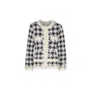 The Extreme Collection Women's Pascal Houndstooth Textured Knit Jacket