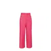 The Extreme Collection Women's Pink Anais Fuchsia Button Trousers