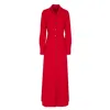 The Extreme Collection Women's Red Cornelia Shirt Dress Garnet