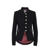 The Extreme Collection Women's Renata Black Herringbone Blazer