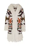 The Extreme Collection Women's Renee Beige Ethnic Coat In White