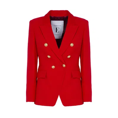 The Extreme Collection Women's Six Buttons Magdalone Red Blazer