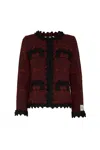 The Extreme Collection Women's Solange Maroon Short Jacket In Red