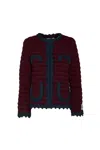 The Extreme Collection Women's Violette Maroon Short Jacket In Red