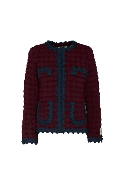 The Extreme Collection Women's Violette Maroon Short Jacket In Red
