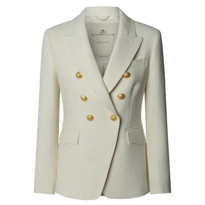 The Extreme Collection Women's White Double-breasted Blazer Garcia Vintage 02