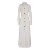 The Extreme Collection Women's White Ecru Crepe Cornelia Shirt Dress In White