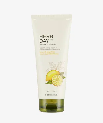 The Face Shop Herb Day 365 Master Blending Facial Foaming Cleanser Lemon & Grapefruit In Multi
