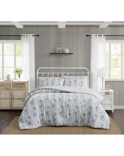 The Farmhouse By Rachel Ashwell 200tc British Rose Comforter Set In White
