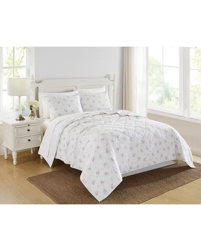 The Farmhouse By Rachel Ashwell 300tc Signature Rosebury Quilt Set In Gray