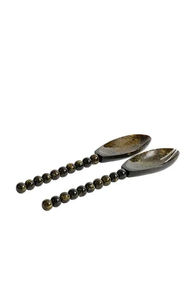 The Favorites Alfresco Salad Server Set In Brown