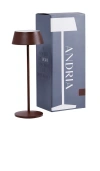 The Favorites Andria Rechargeable Table Light In Brown