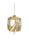 The Favorites Golden Gondola With Skis Ornament In Gold