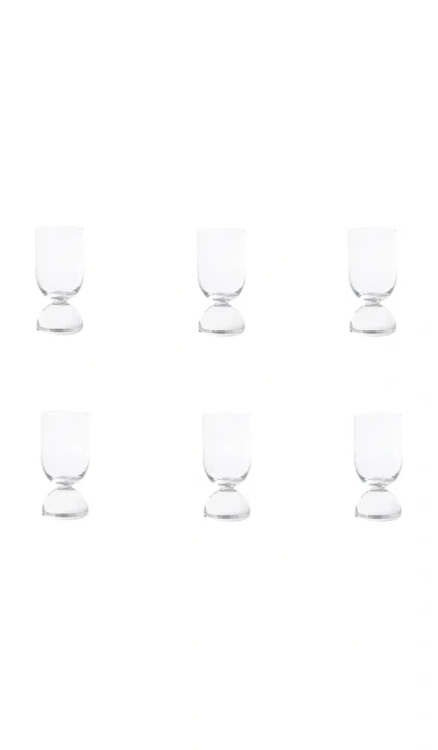 The Favorites Madrid Shot Glass Set Of 6 In Transparent