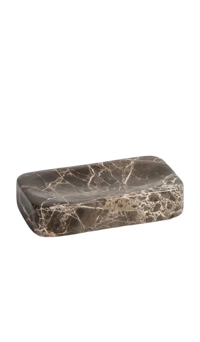 The Favorites Marble Soap Bar Holder In Brown