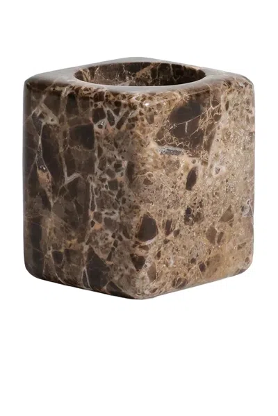 The Favorites Marble Vanity Jar In Marr?n Emperador
