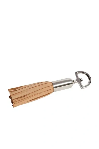The Favorites Royal Leather Tassel Bottle Opener In Brown