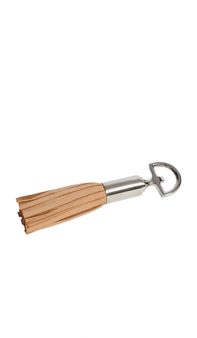 The Favorites Royal Leather Tassel Bottle Opener In Brown