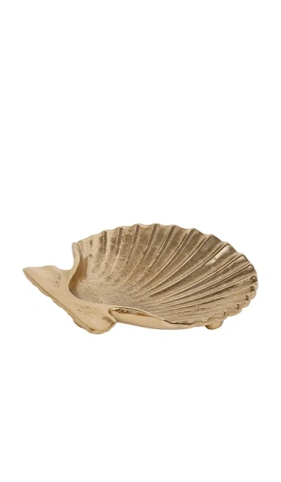 The Favorites Sanibel Shell Tray In Gold