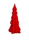 The Favorites Small Flocked Decorative Tree In Red