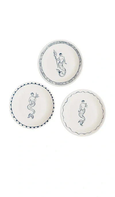 The Favorites The Salty Merman Appetizer Plates In White