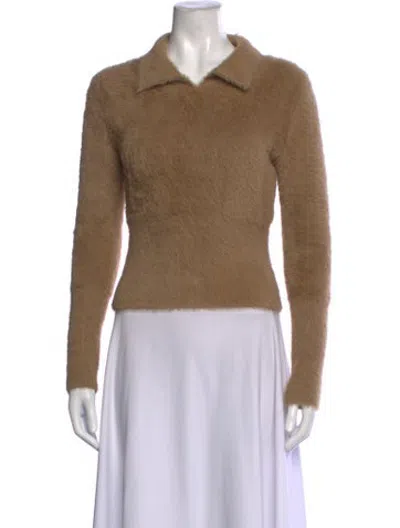 Pre-owned The Femm Long Sleeve Top In Neutrals