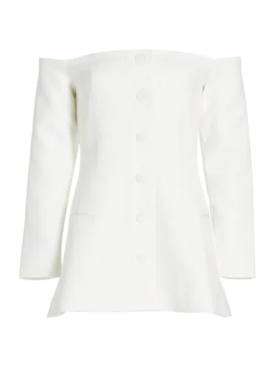 The Femm Women's Vale Off-the-shoulder Minidress In White