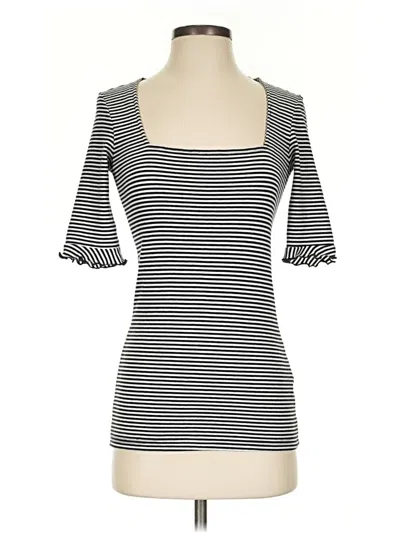 Pre-owned The Fifth Label 3/4 Sleeve Top Black Sweetheart Neckline Tops