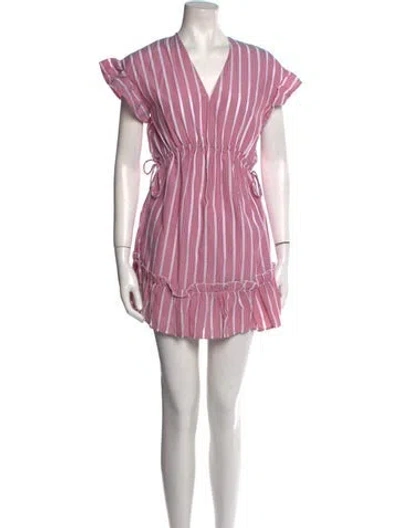 Pre-owned The Fifth Label Striped Mini Dress In Pink