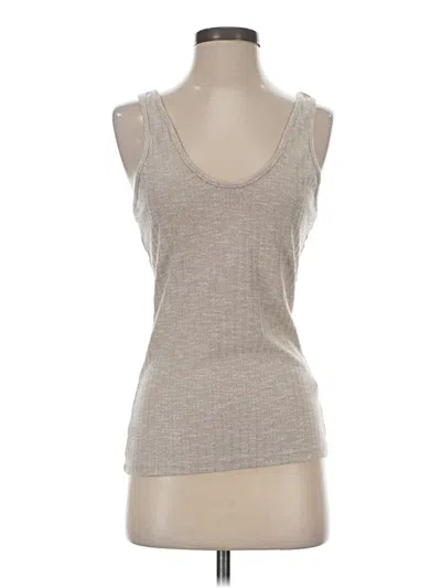 Pre-owned The Fifth Label Tank Top Silver Strapless Neckline Tops
