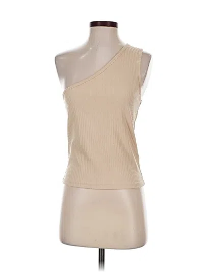Pre-owned The Fifth Label Tank Top Tan One Shoulder Neckline Tops In Brown