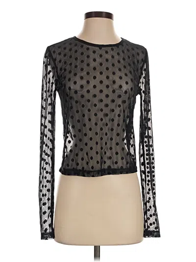 Pre-owned The Fifth Long Sleeve Top Black Mock Neckline Tops