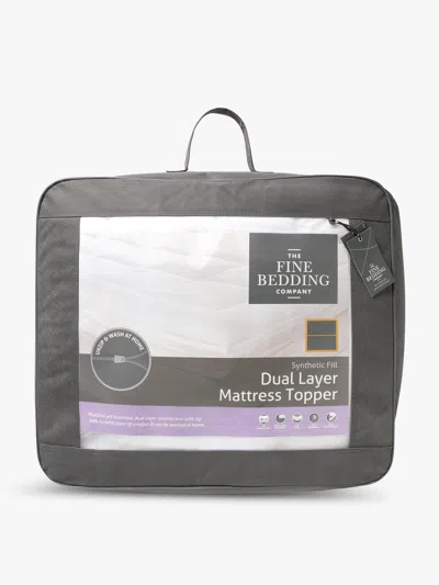 The Fine Bedding Company Dual Layer Mattress Topper In White