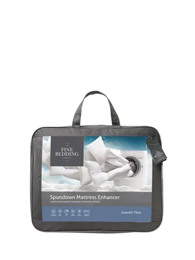 The Fine Bedding Company Spundown Mattress Enhancer In White